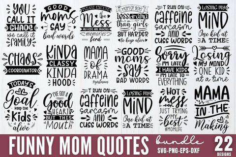 Funny Mom SVG bundle SVG DESIGNISTIC 
