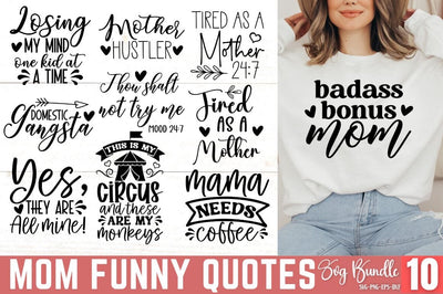 Funny Mom SVG Bundle SVG DESIGNISTIC 