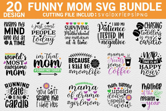 Funny Mom Svg Bundle SVG md faruk hossain 