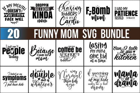 Funny Mom SVG Bundle SVG orpitasn 