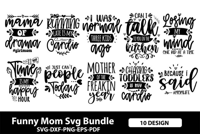 Funny Mom Svg Bundle SVG shah alam 