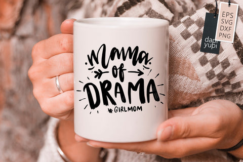 Funny Mom SVG Mama Of Drama Quotes SVG dapiyupi store 
