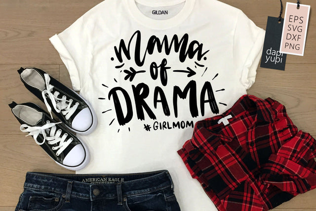 Funny Mom SVG Mama Of Drama Quotes SVG dapiyupi store 