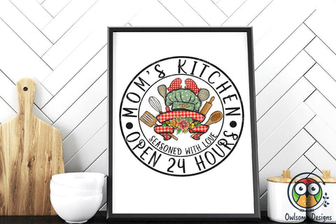 Funny Mom's Kitchen Sublimation PNG Design Sublimation Owlsome.Designs 