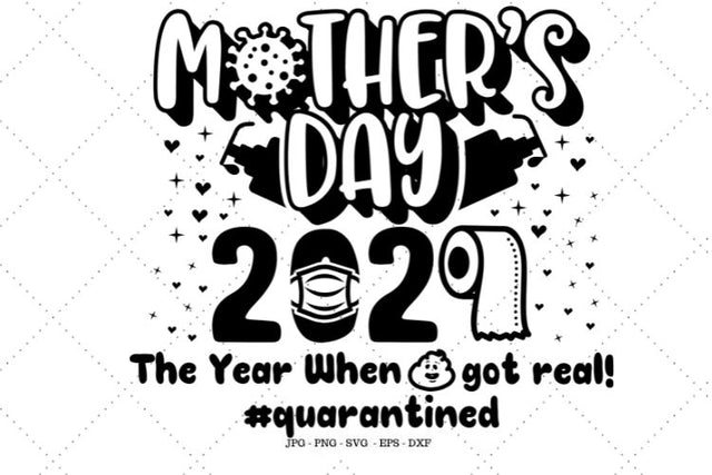 Funny Mothers Day, Mother's Day Gift, Social Distancing, Quarantine Shirt, Quarantine Svg, Funny Mom Card SVG SVG Digital Designer 