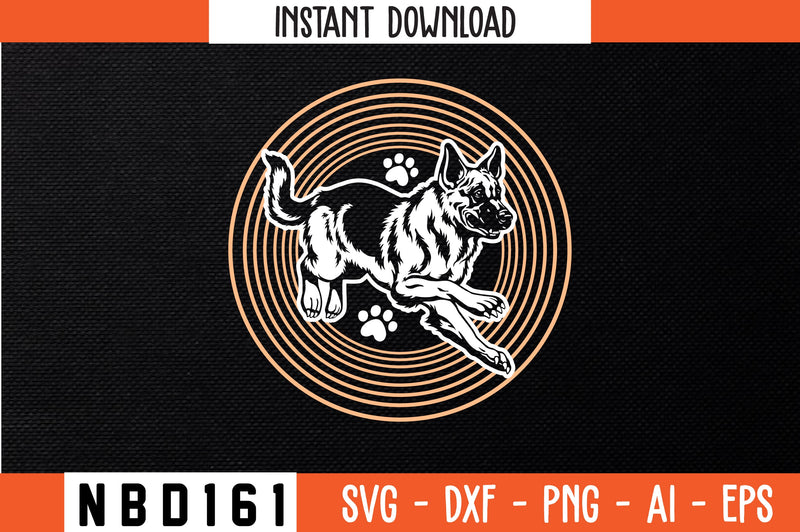 FUNNY MREMAN SHEPHERD LOVERS DOG T-Shirt Design SVG Nbd161 