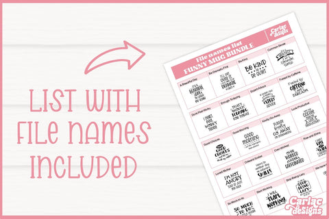 Funny Mug Bundle | Sarcastic SVG Bundle | Vol 1 SVG Carla C Designs 