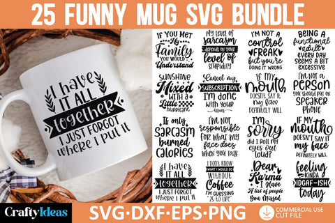 Funny Mug SVG Bundle SVG md faruk hossain 