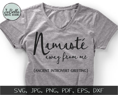 Funny Namaste SVG Cut File and Printable SVG JoBella Digital Designs 