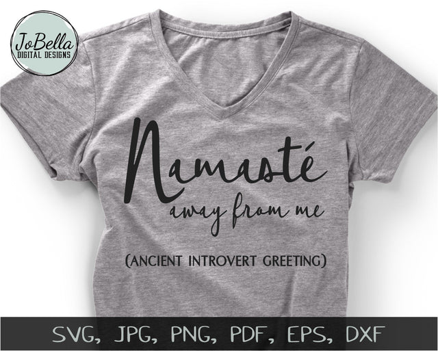 Funny Namaste SVG Cut File and Printable SVG JoBella Digital Designs 