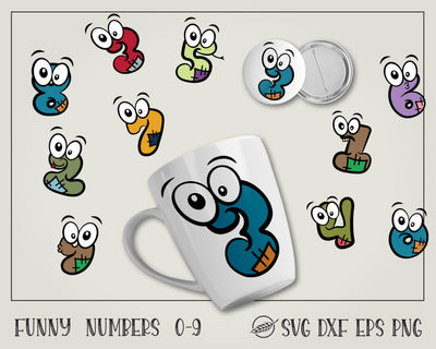 Funny numbers SVG Boertiek 