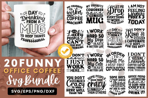 Funny Office Coffee Svg Bundle SVG Regulrcrative 