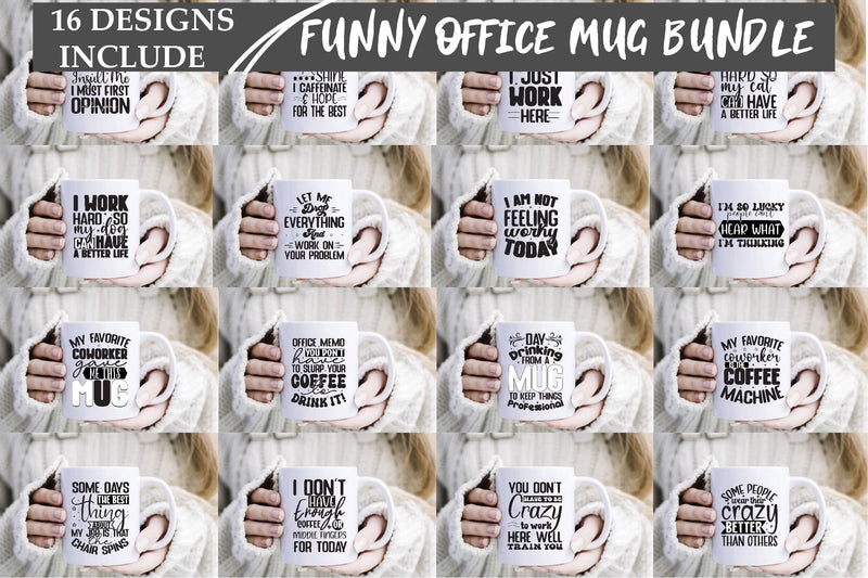 Funny Office MUG Bundle Sublimation Creativeart88 