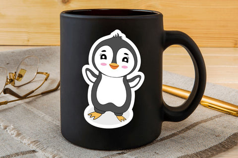 Funny Penguins Sticker Svg Bundle SVG Regulrcrative 