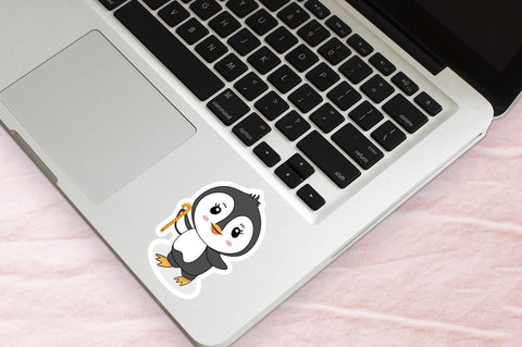 Funny Penguins Sticker Svg Bundle SVG Regulrcrative 