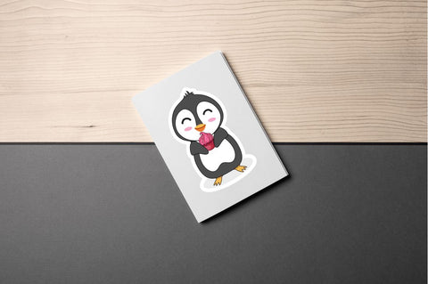 Funny Penguins Sticker Svg Bundle SVG Regulrcrative 