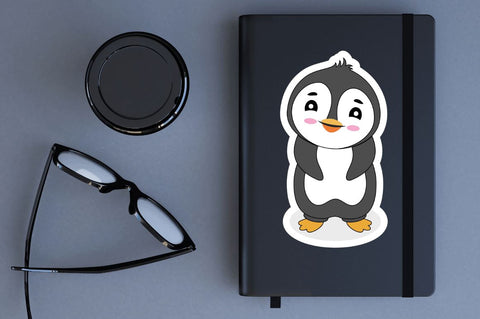 Funny Penguins Sticker Svg Bundle SVG Regulrcrative 