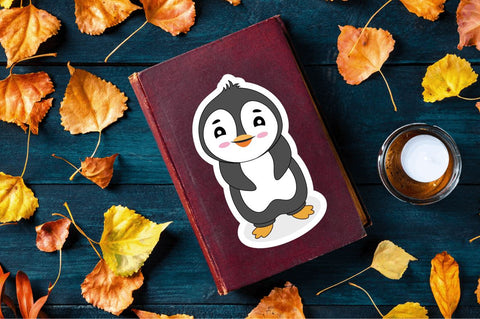 Funny Penguins Sticker Svg Bundle SVG Regulrcrative 