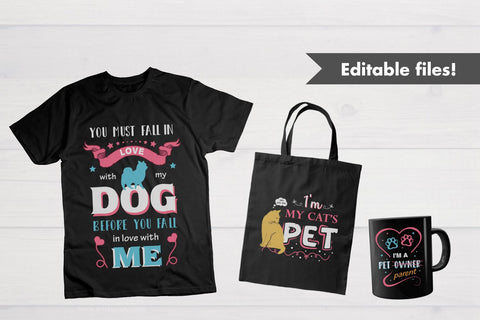Funny Pet owner SVG Quotes for Shirts. SVG Arts By Naty 