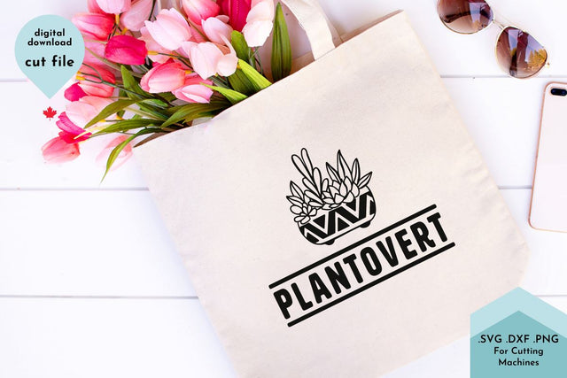 Funny Plant SVG Cut File, Gardening, Succulents SVG Lettershapes 