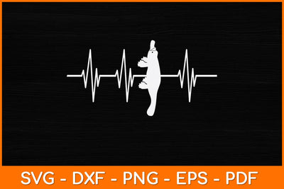 Funny Platypus Heartbeat Svg Design SVG artprintfile 