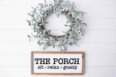 Funny Porch Sign SVG | Sit Relax Gossip SVG So Fontsy Design Shop 