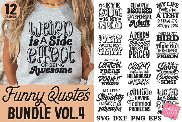 Funny Quotes Svg Bundle, Snarky Shirt Sayings Svg, Adulting Humor Svg SVG Craft Pixel Perfect 