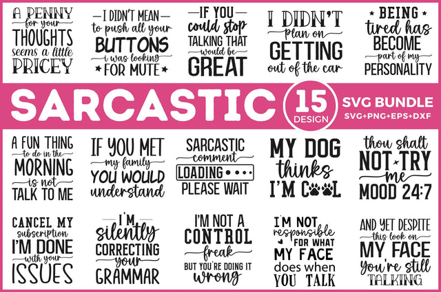 funny Quotes SVG Bundle SVG Regulrcrative 