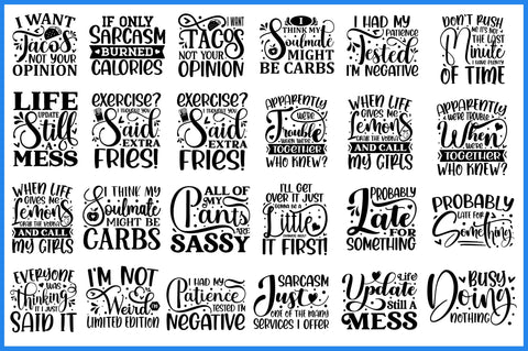 Funny Quotes SVG Bundle SVG Regulrcrative 