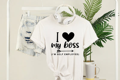 Funny Quotes SVG Cut File | I Love My Boss SVG dapiyupi store 
