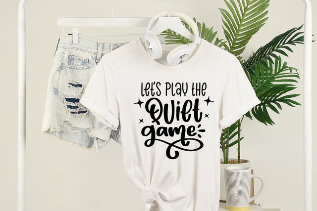 Funny Quotes SVG Cut File | Let's Play The Quiet Game SVG dapiyupi store 