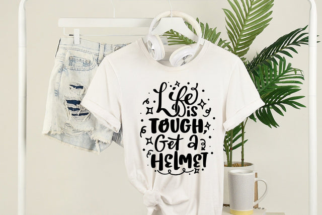 Funny Quotes SVG Cut File | Life Is Tough SVG dapiyupi store 