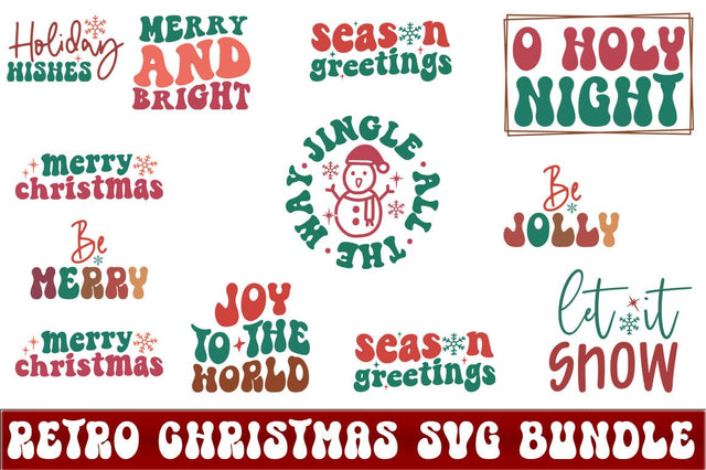Funny Retro Christmas Design SVG CraftingStudio 
