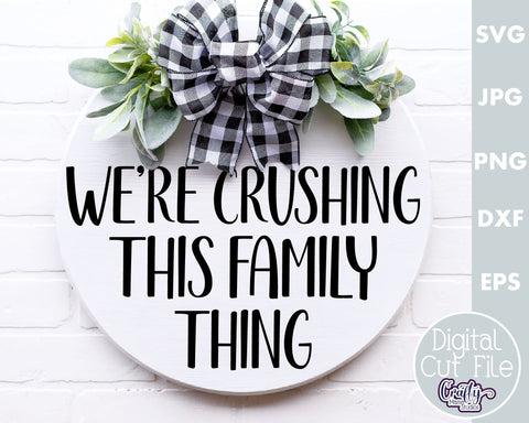 Funny Round Farmhouse Sign Bundle | Round Sign Home Bundle SVG Crafty Mama Studios 