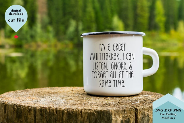 Funny Sarcastic Coffee Cup SVG Cut File SVG Lettershapes 