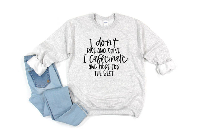 Funny Sarcastic Quote SVG - I Don't Rise and Shine SVG Simply Cutz 