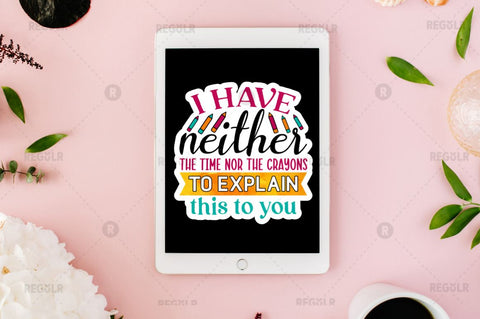 Funny Sarcastic Stickers Bundle Sublimation Regulrcrative 