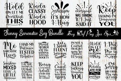 Funny sarcastic svg bundle SVG designmaster24 