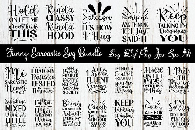 Funny sarcastic svg bundle SVG designmaster24 