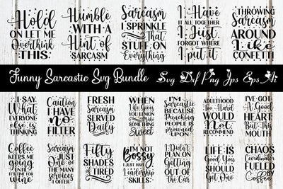 Funny sarcastic svg bundle SVG designmaster24 