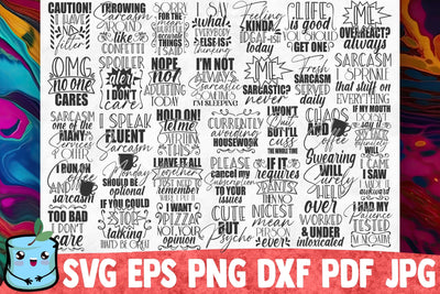 Funny Sarcastic SVG Bundle SVG MintyMarshmallows 
