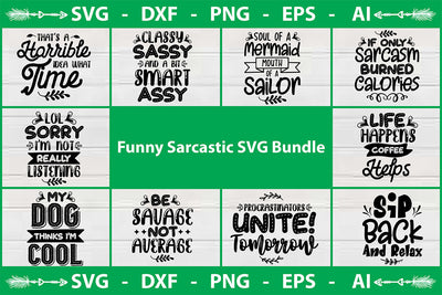 Funny Sarcastic SVG Bundle SVG shah alam 