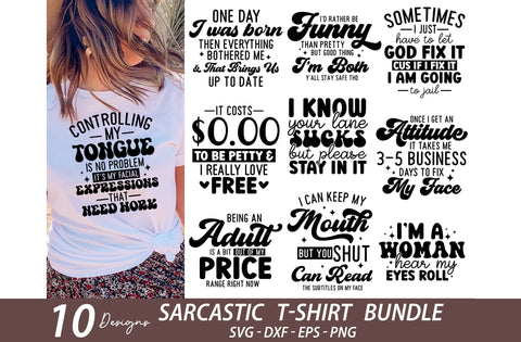 Funny Sarcastic T-shirt Bundle, Sarcastic Svg, Funny Svg, Funny Mom Svg, Mom Life Svg, Funny Svg Quotes, Sarcasm, Sassy, Sassy Svg SVG MD mominul islam 