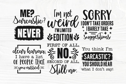 Funny sayings SVG bundle | Sarcastic shirt svg | Funny quotes svg | Cricut svg files SVG TonisArtStudio 