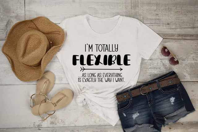Funny Shirt Design SVG | I'm Totally Flexible SVG dapiyupi store 