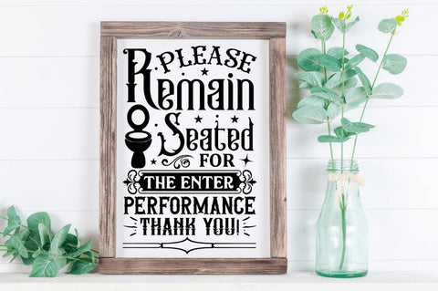 Funny Sign Bathroom Svg Bundle SVG Regulrcrative 