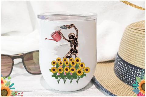 Funny Skeleton Gardening Sublimation Sublimation Jagonath Roy 