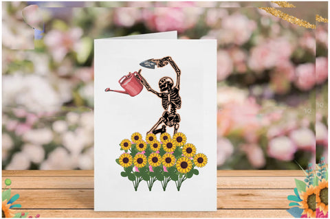 Funny Skeleton Gardening Sublimation Sublimation Jagonath Roy 