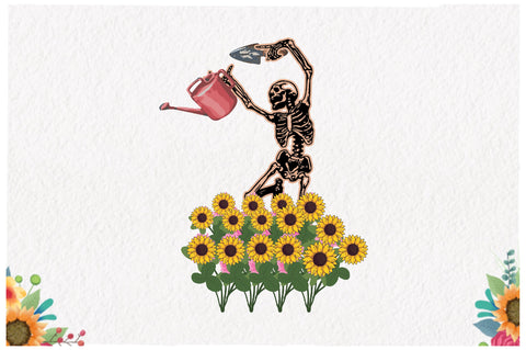 Funny Skeleton Gardening Sublimation Sublimation Jagonath Roy 