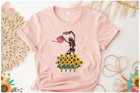 Funny Skeleton Gardening Sublimation Sublimation Jagonath Roy 